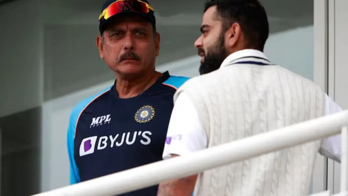 Ravi Shastri with Virat Kohli