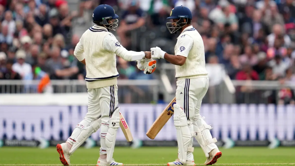Sturdy Team India Battles England's Pace Threat At Old Trafford, Jadeja And Shardul Boost Score To 264/4 At Stumps On Day One Ravindra Jadeja and Shardul Thakur