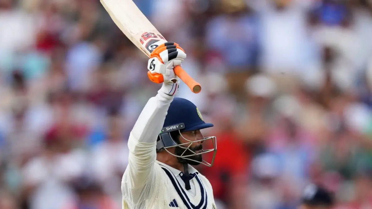 IND vs ENG: Ravindra Jadeja Outshines Virat Kohli, Achieves Remarkable Landmark In England Following Gritty Half-Century Ravindra Jadeja celebrates after scoring fifty against England in Oval Test