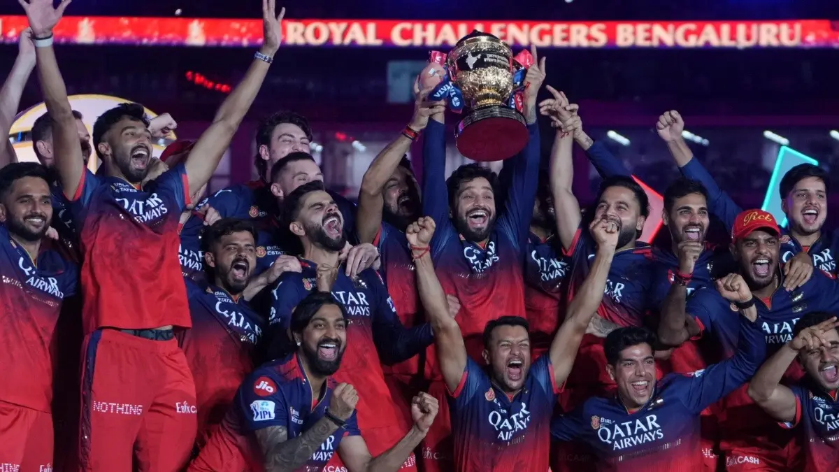 RCB lift their maiden IPL title after beating Punjab Kings in 2025 Final