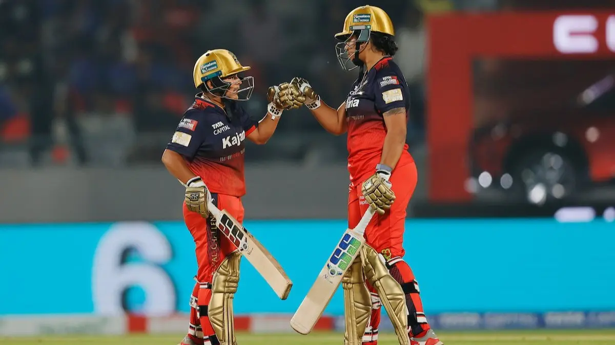 rcb vs gg match highlights many records broken in wpl 2025 opener richa ghosh kanika ahujaa shines