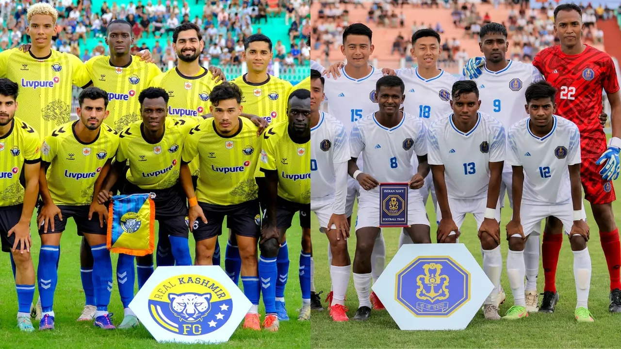 Durand Cup 2025 Highlights, Real Kashmir FC vs Indian Navy FT: Indian Navy 2-1 Real Kashmir at Full Time Real Kashmir will take on Indian Navy FT in a Durand Cup 2025 Group F match.