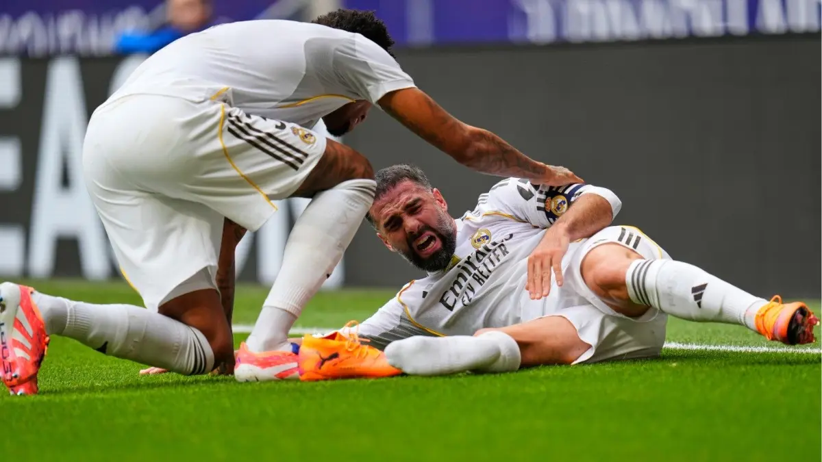 Major Blow For Real Madrid As Dani Carvajal Sustains Injury During 5-2 Defeat Against Atletico Madrid Real Madrid defender Dani Carvajal suffers injury during Atletico Madrid clash