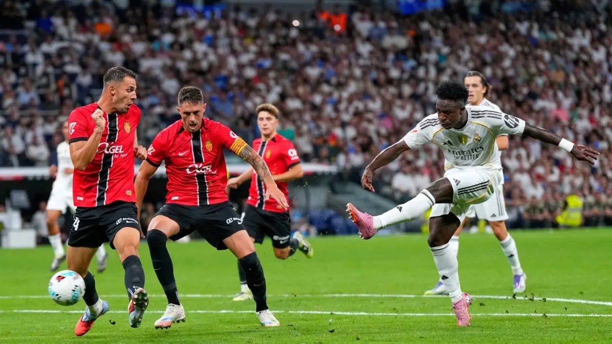 Real Sociedad vs Real Madrid Live Streaming: When And Where To Watch La Liga Match In India? Real Madrid's Vinicius Junior in action against Mallorca