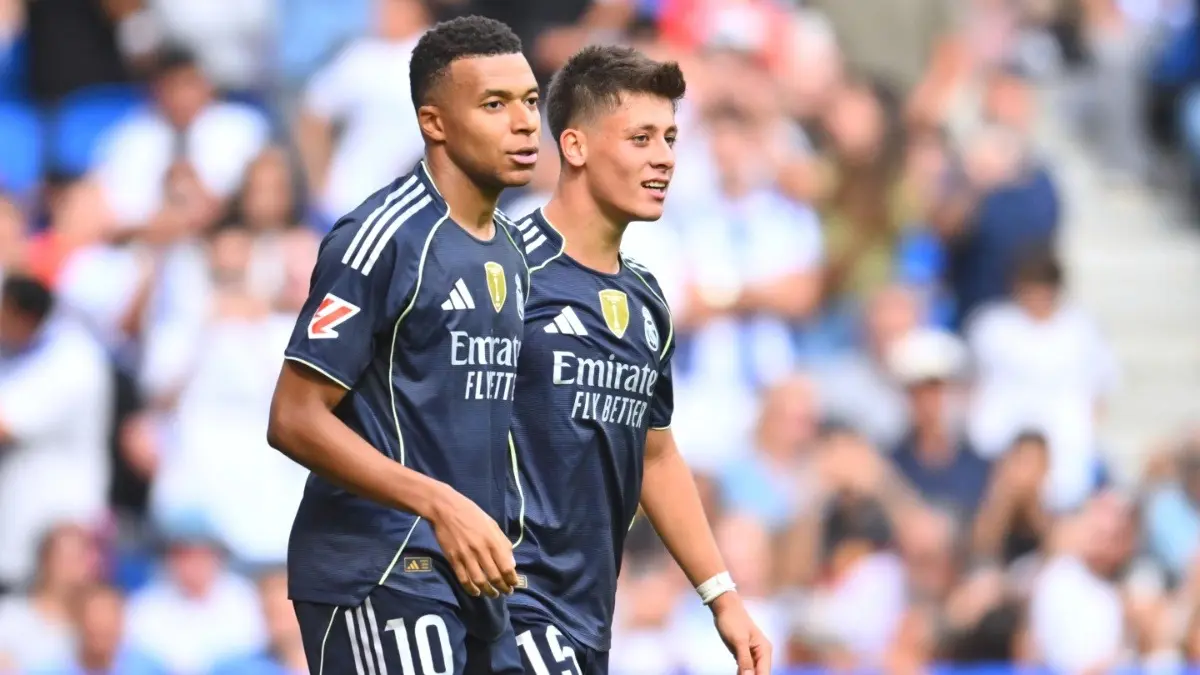 Real Madrid vs Espanyol Live Streaming: When And Where To Watch La Liga Match In India? Real Madrid stars Kylian Mbappe and Arda Guler during the La Liga match against Real Sociedad