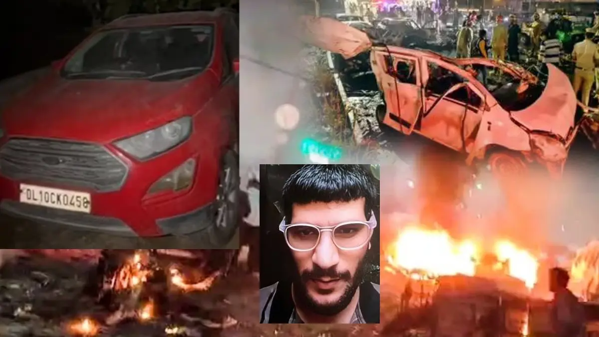 Red EcoSport Car Allegedly Used by Delhi Red Fort Blast Conspirators Found in Haryana's Khandawali Village