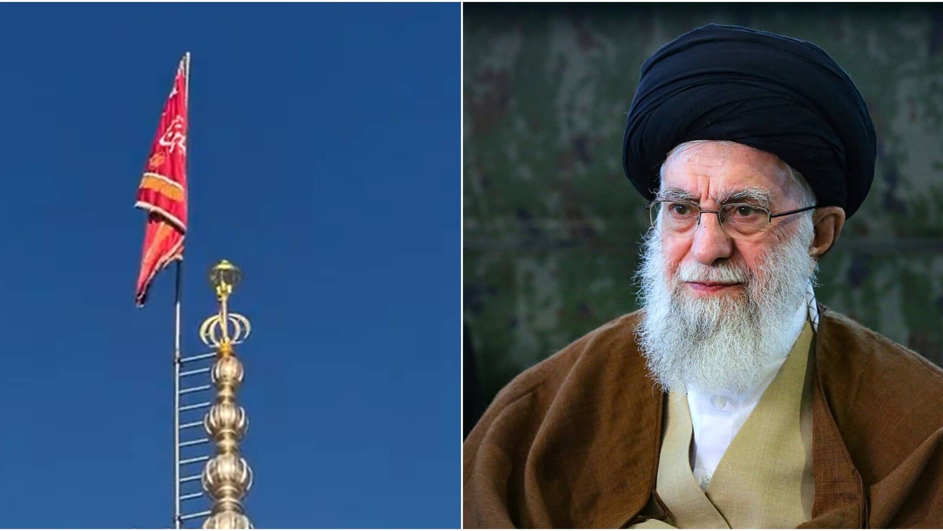 Red 'Flag Of Revenge' Spotted At Iran's Iconic Jamkaran Mosque After Khamenei's Death | Here Is What It Means