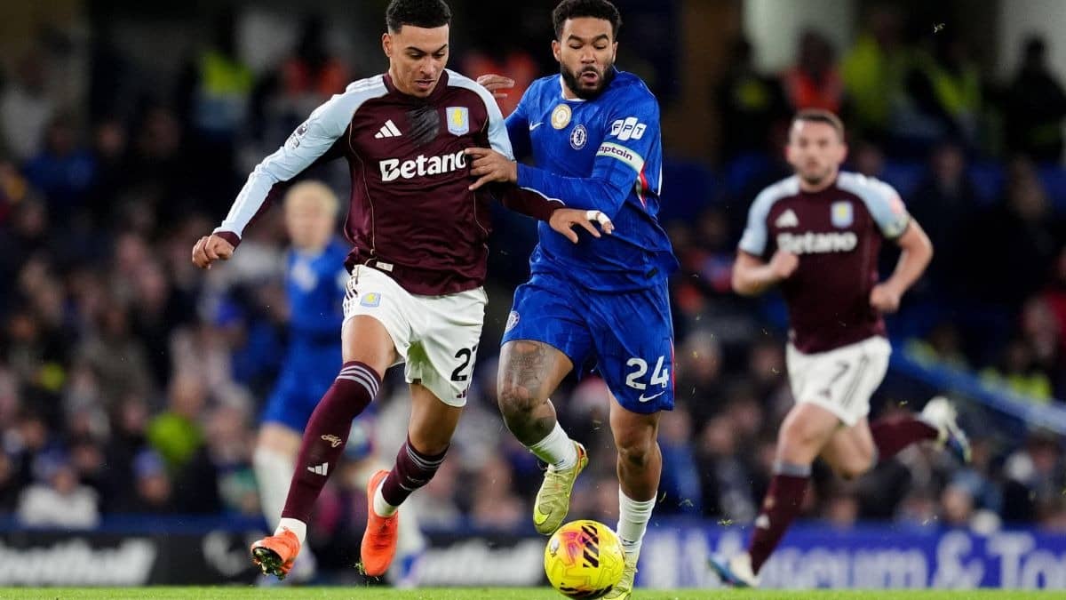 Reece James against Aston Villa