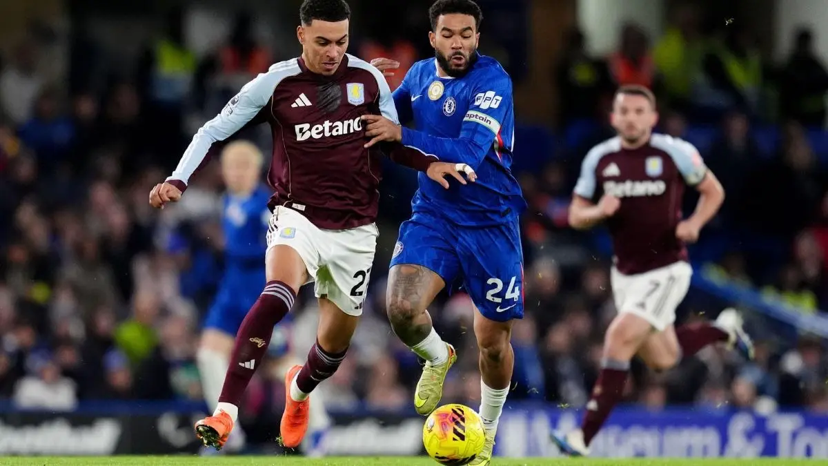Reece James against Aston Villa