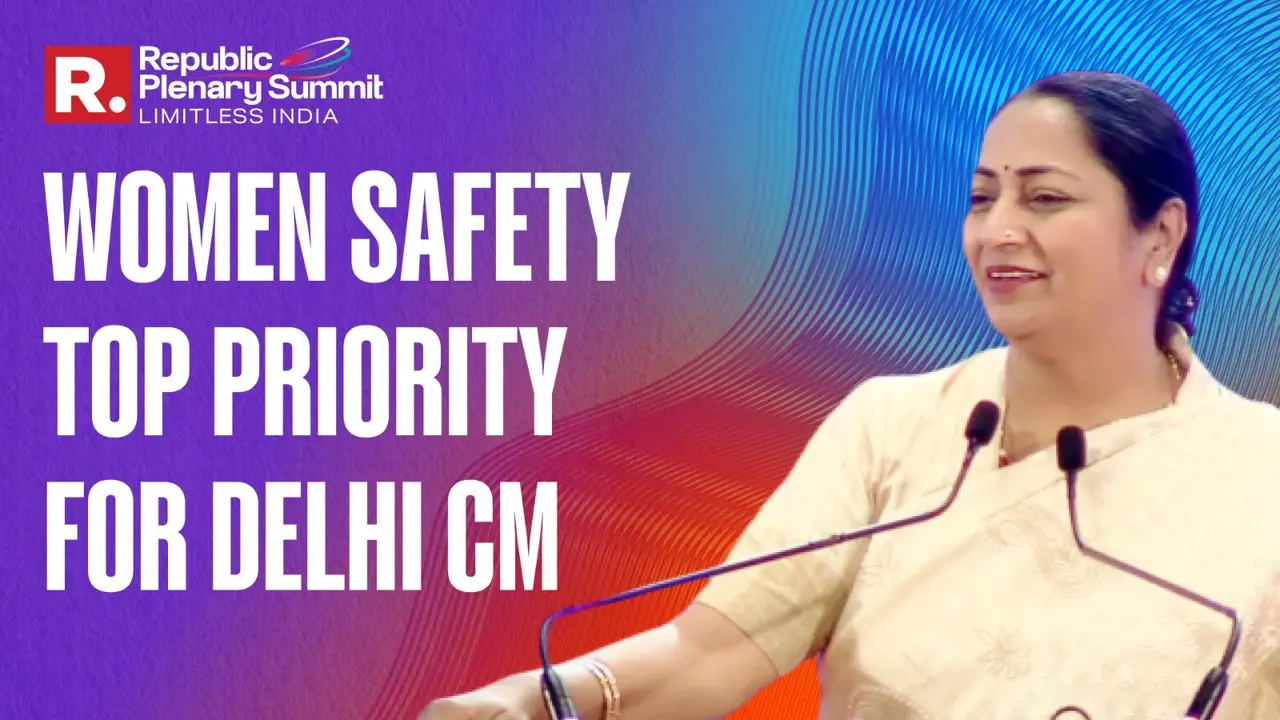 Republic Plenary Summit: Delhi CM Rekha Gupta Puts Women’s Safety at the Forefront Amid Rising Crimes rekha gupta
