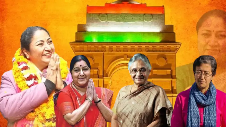 Rekha Gupta, Sushma Swaraj, Sheila Dixit, Atishi