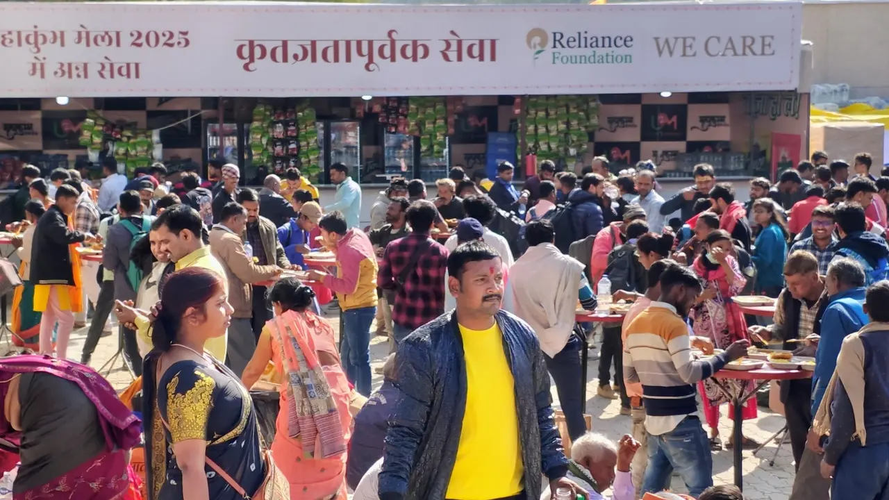 Reliance Foundation Serves Humanity At Maha Kumbh Mela 2025 With 'Anna Seva' Initiative