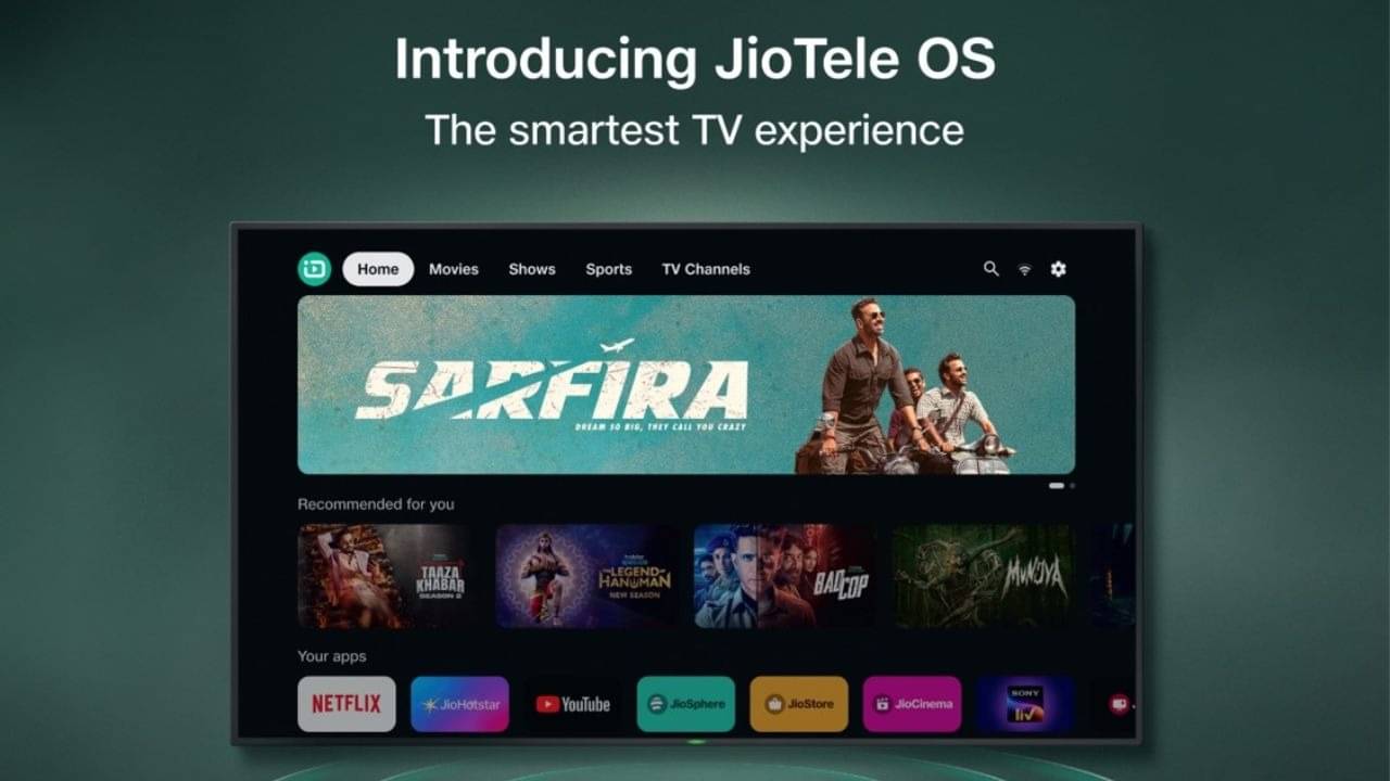 Reliance Jio Launches JioTele OS, Its New Platform for Smart TVs ...