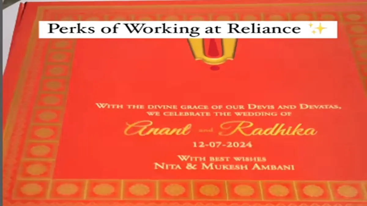 'Perks of Working at Reliance': Ambanis' Gift to Their Employees For Anant-Radhika Wedding Is Viral 'Perks of Working at Reliance'