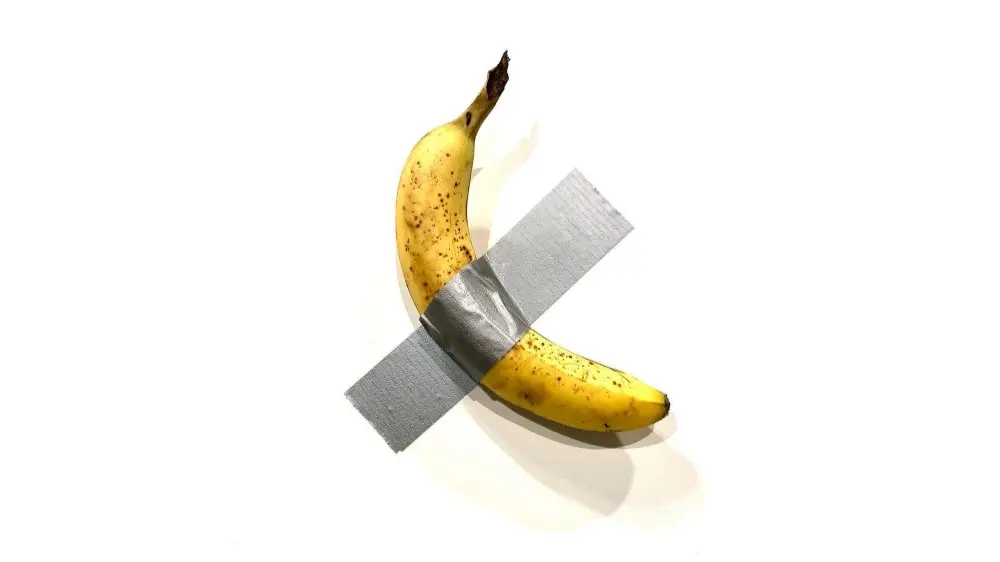 Duct-Taped Banana Sells For $6.2 Million At Art Auction Rep Pic