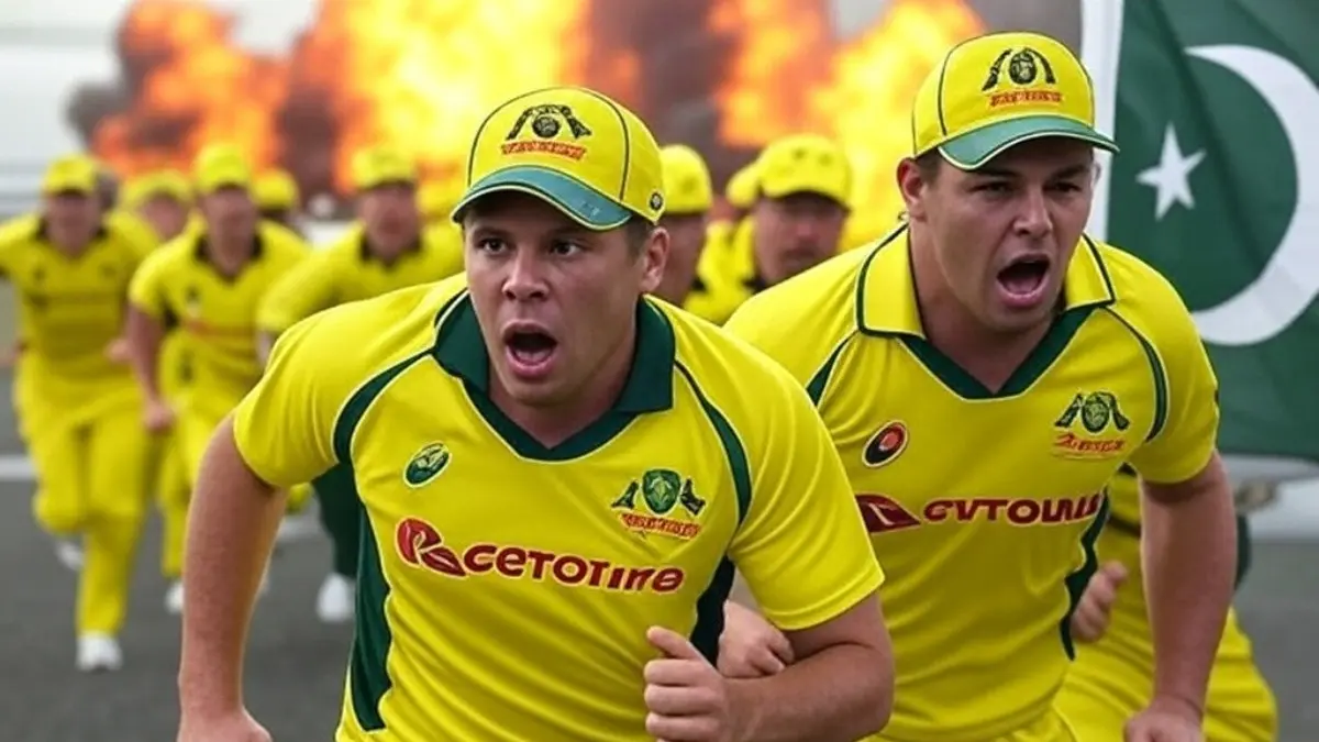 Four Australian Cricketers Playing In PSL Escape Missile Strikes In Nur Khan Air Base As Indian Armed Forces Hammer Pakistan: Reports Representative Australian players running away from missile strikes.