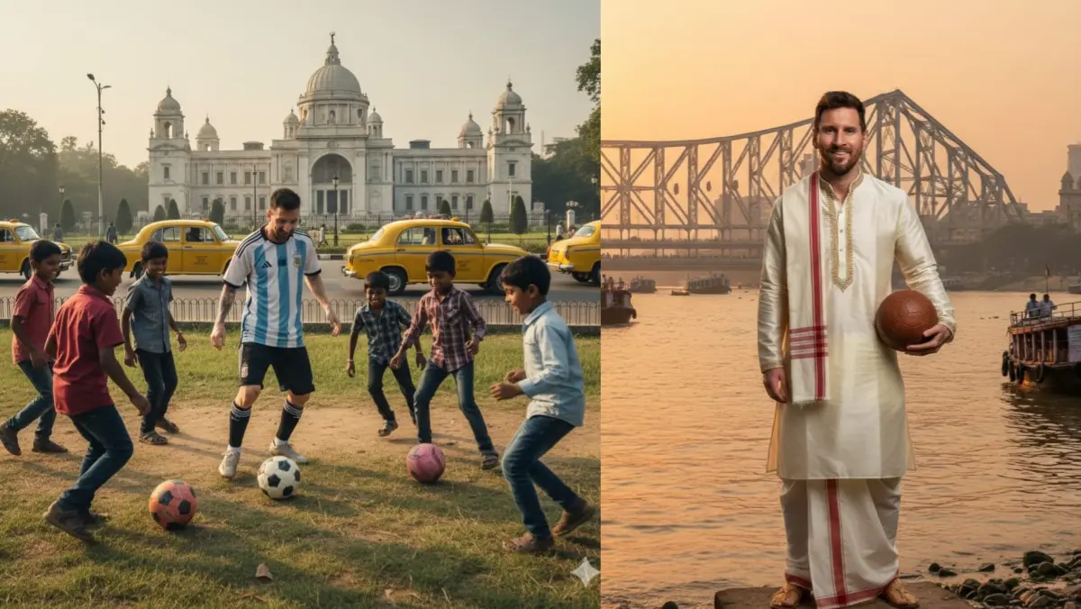 representative image of Lionel Messi in Kolkata