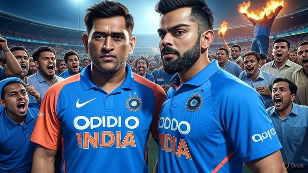 representative image of MS Dhoni and Virat Kohli