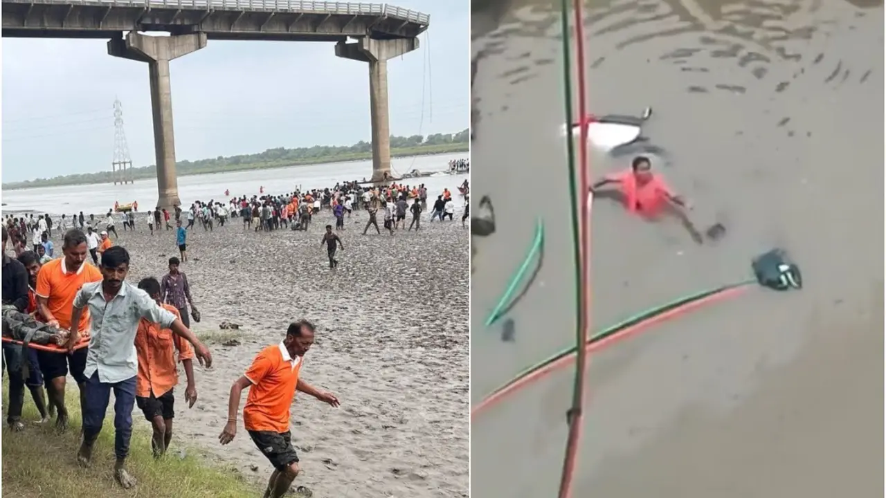 Rescue operations after Gujarat bridge collapse