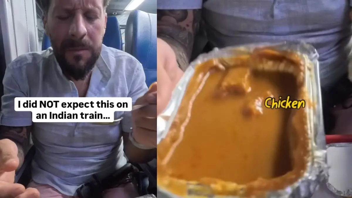 Rice, Dal… Even Pickle!’: Foreign Traveller Stunned by Indian Railways Thali, Says ‘Didn’t Expect This’ Rice, Dal… Even Pickle!’: Foreign Traveller Stunned by Indian Railways Thali, Says ‘Didn’t Expect This’