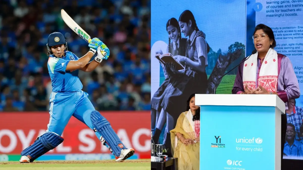 Richa Ghosh and Jhulan Goswami