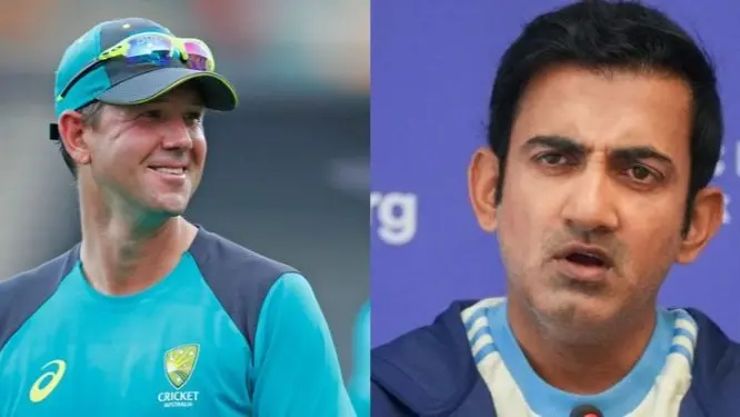 Ricky Ponting and Gautam Gambhir
