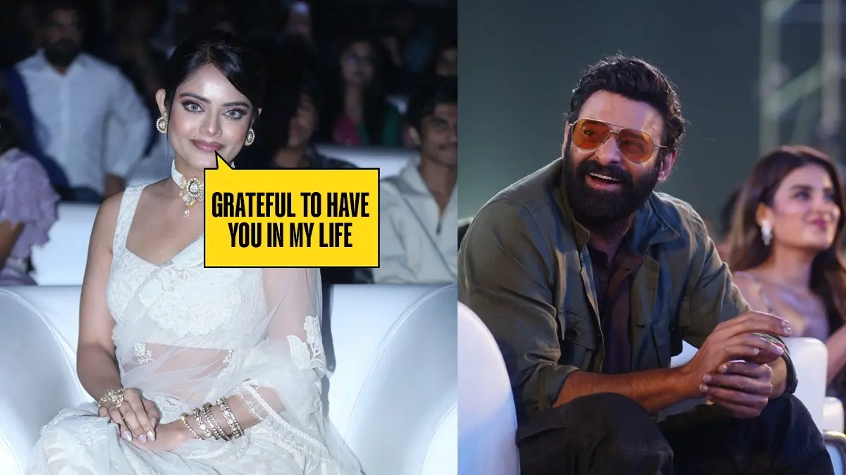 Riddhi Kumar and Prabhas have done Radhe Shyam and The Raja Saab together