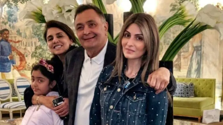 riddhima kapoor with rishi kapoor