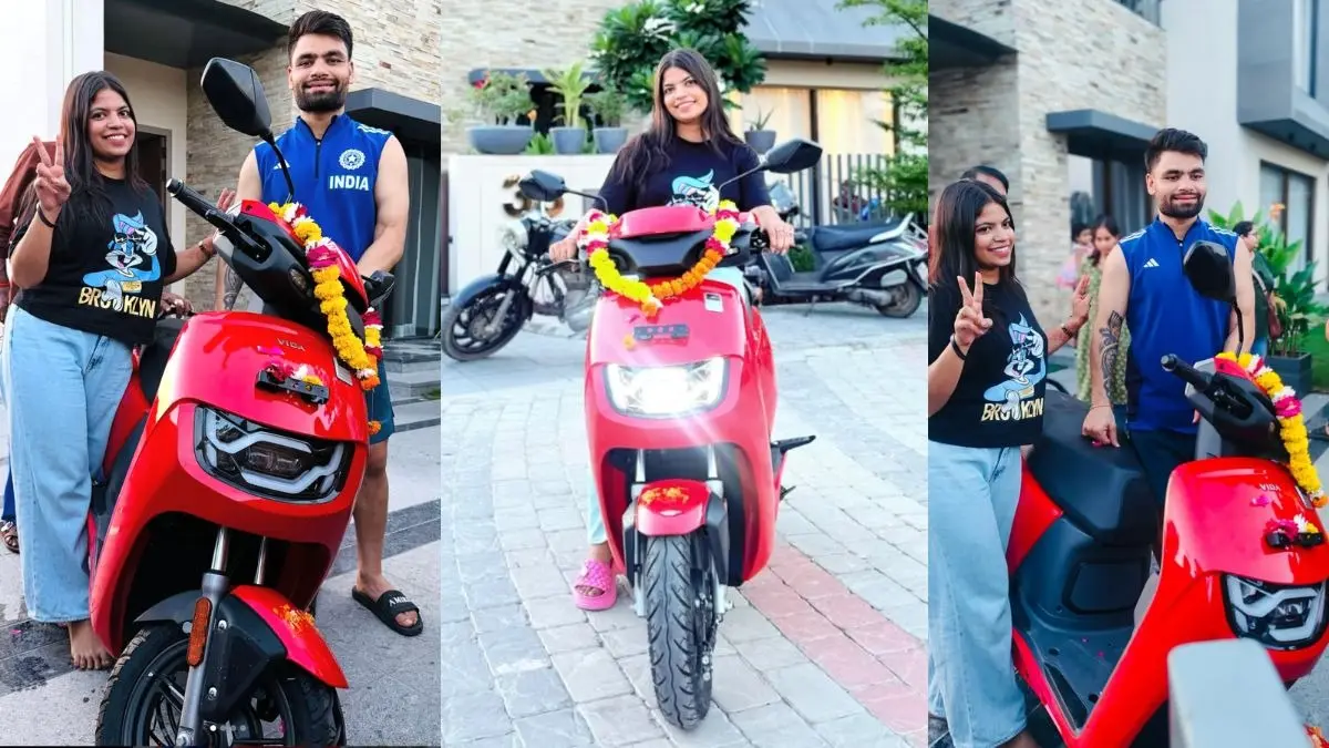 Rinku Singh Gifts Hero Vida VX2 to his sister