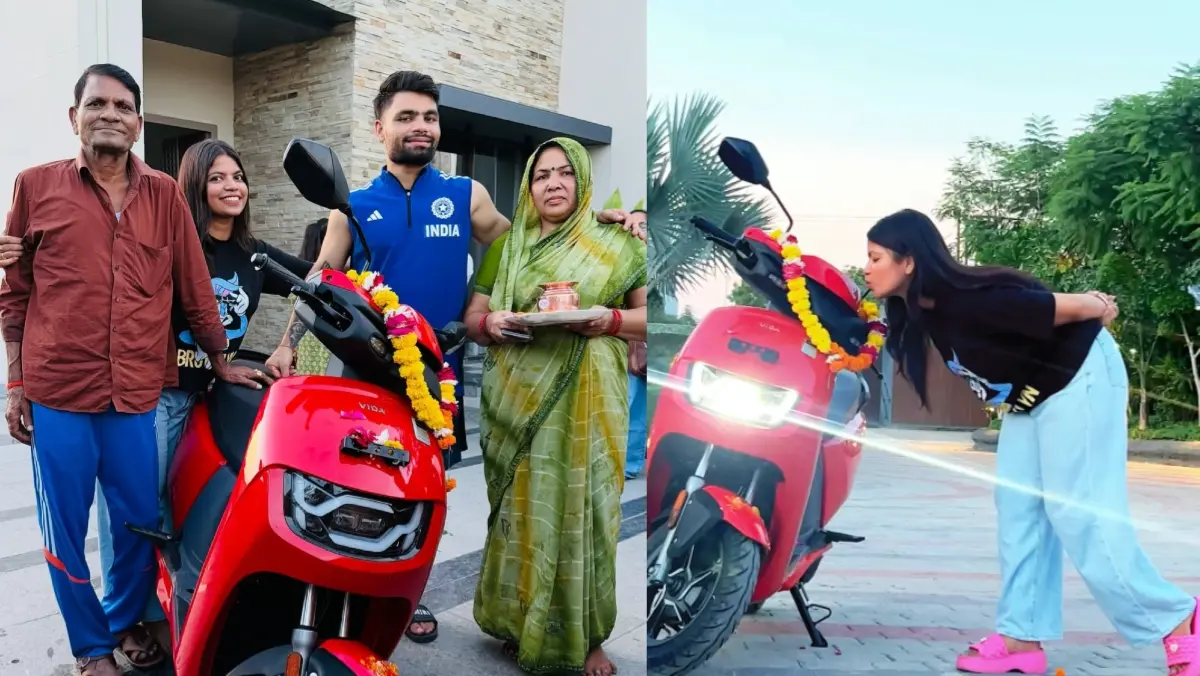 Rinku Singh gifts scooty to his sister Neha