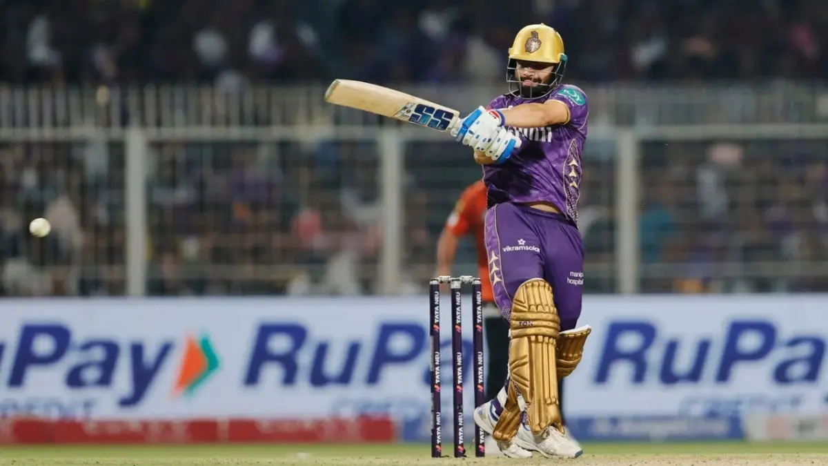 Rinku Singh in action for KKR