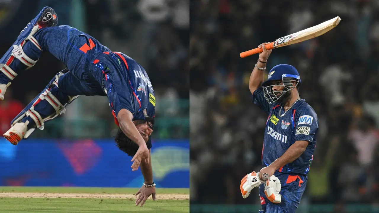 IPL 2025: Rishabh Pant's Epic Celebration Goes Viral! Watch Him Somersault After Scoring A Century Against RCB Rishabh Pant