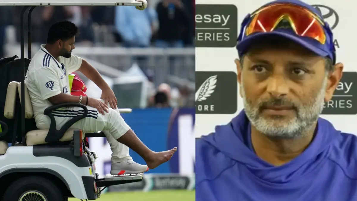 Rishabh Pant Fit Enough To Bat On Day 5 Of Manchester Test? India's Batting Coach Sitanshu Kotak Breaks Silence On Wicketkeeper-Batters Injury Rishabh Pant and Sitanshu Kotak