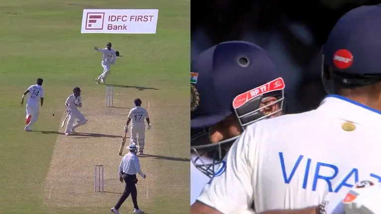 Rishabh Pant apologises to Virat Kohli with a hug after comedy of errors in Kanpur Test - WATCH Rishabh Pant and Virat Kohli mix-up