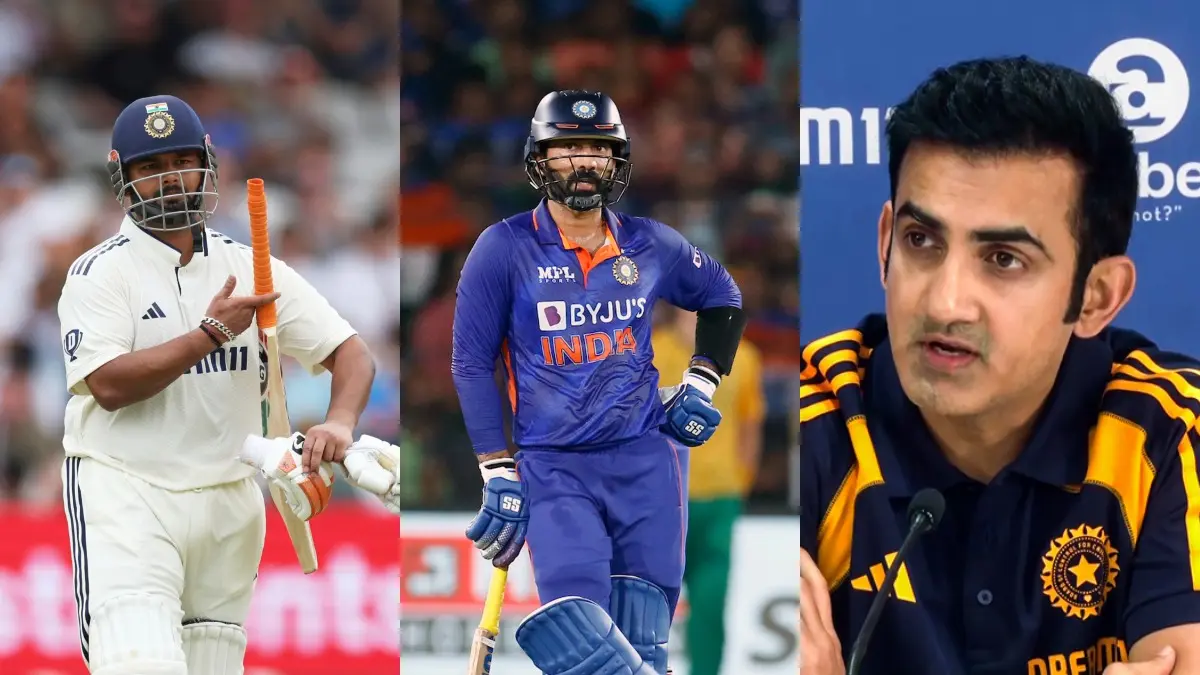 Gautam Gambhir Responsible For Breaking Rishabh Pant's Momentum? Dinesh Karthik Dissects Coach's Advice To 'Calm Down' Rishabh Pant, Dinesh karthik, Gautam Gambhir