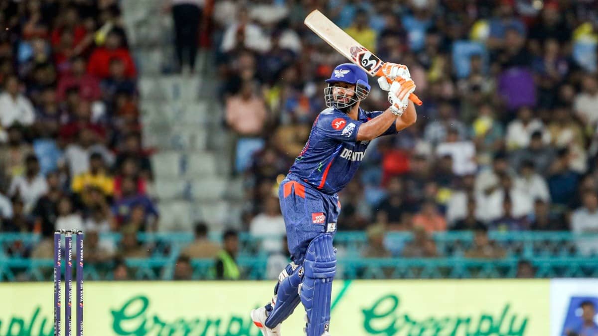 Rishabh Pant in action in the IPL 2025