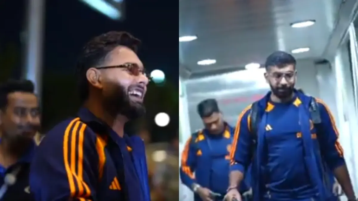 Sans Rohit Sharma, Virat Kohli; no Fans Outside Airport to Welcome Shubman Gill-Led Team India in The UK | WATCH VIDEO Rishabh Pant (L), Jasprit Bumrah (R)
