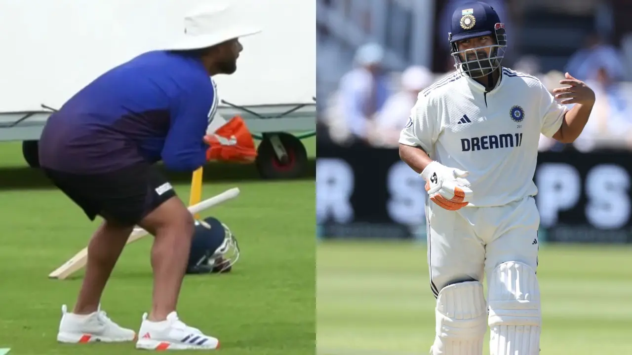 Rishabh Pant was spotted keeping wickets ahead of the 4th India vs England Test at Old Trafford.