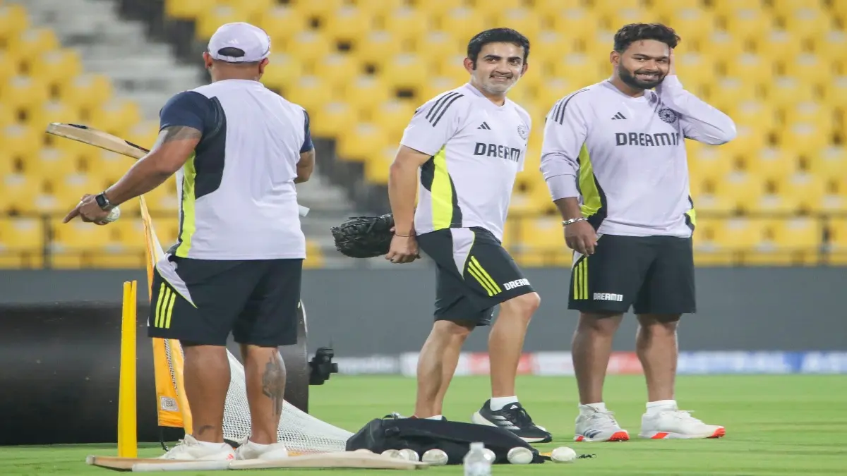 Rishabh Pant with Gautam Gambhir