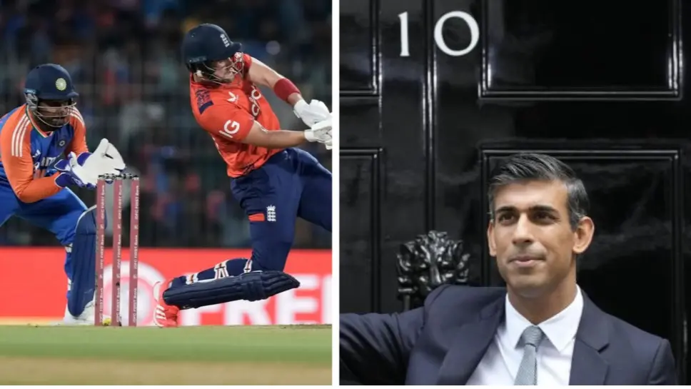 Former UK Prime Minister Rishi Sunak In Attendance As India Take On England In The 5th T20I At The Wankhede Stadium Rishi Sunak at the IND vs ENG 5th T20I
