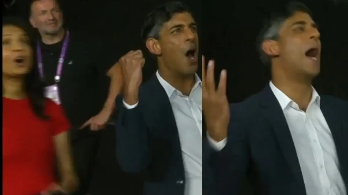 rishi sunak happiness turns into sorrow during rcb vs pbks final in Ahmedabad video goes viral