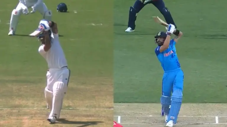 Riyan Parag and Virat Kohli