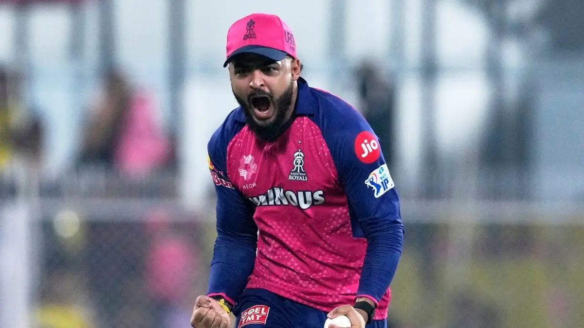 IPL 2025: MS Dhoni Fails With The Bat Once Again As Rajasthan Royal Beat Chennai Super Kings By 6 Runs To Get First Win Riyan Parag celebrates during CSK vs RR