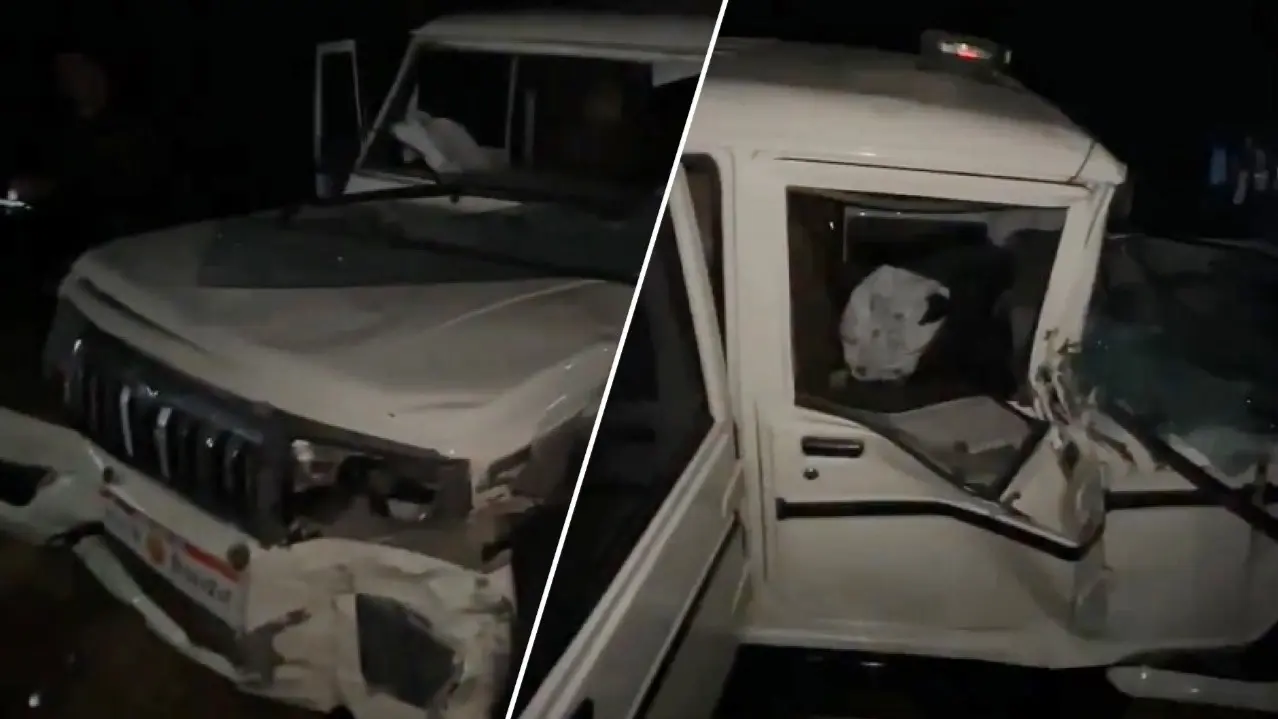 UP: बाल-बाल बचे योगी कैबिनेट के मंत्री, काफिले की गाड़ी ट्रैक्टर से टकराई, ड्राइवर समेत 2 जवान घायल Road Accident in up