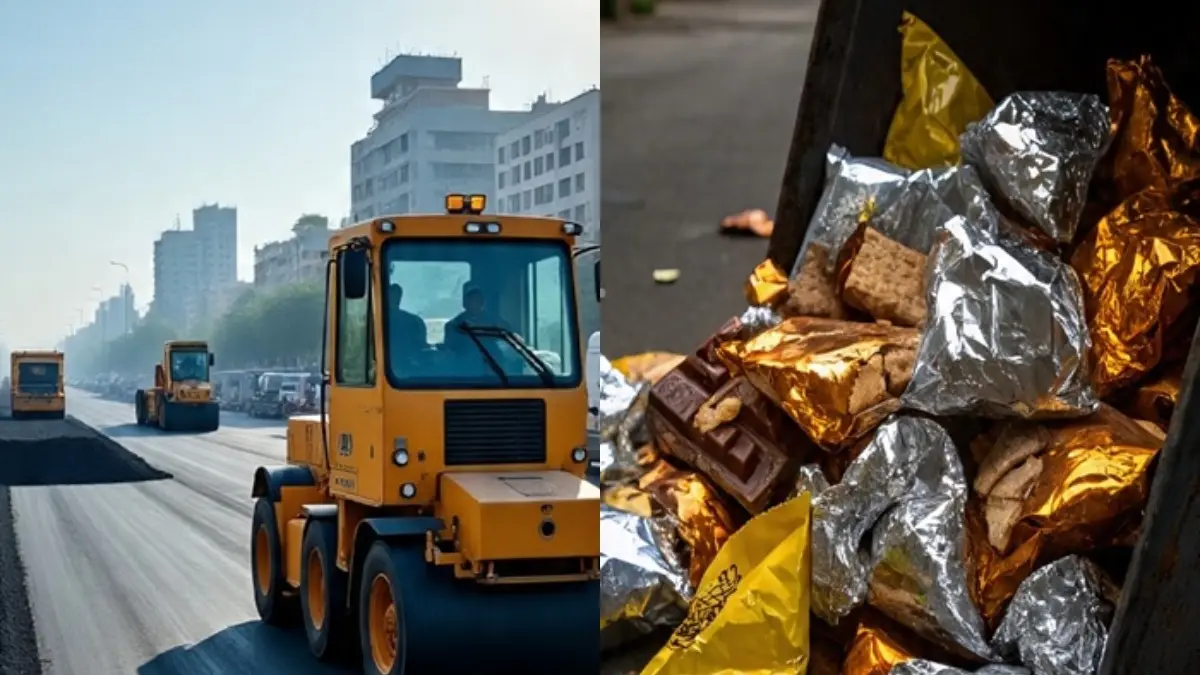 road-construction-with-plastic-rappers