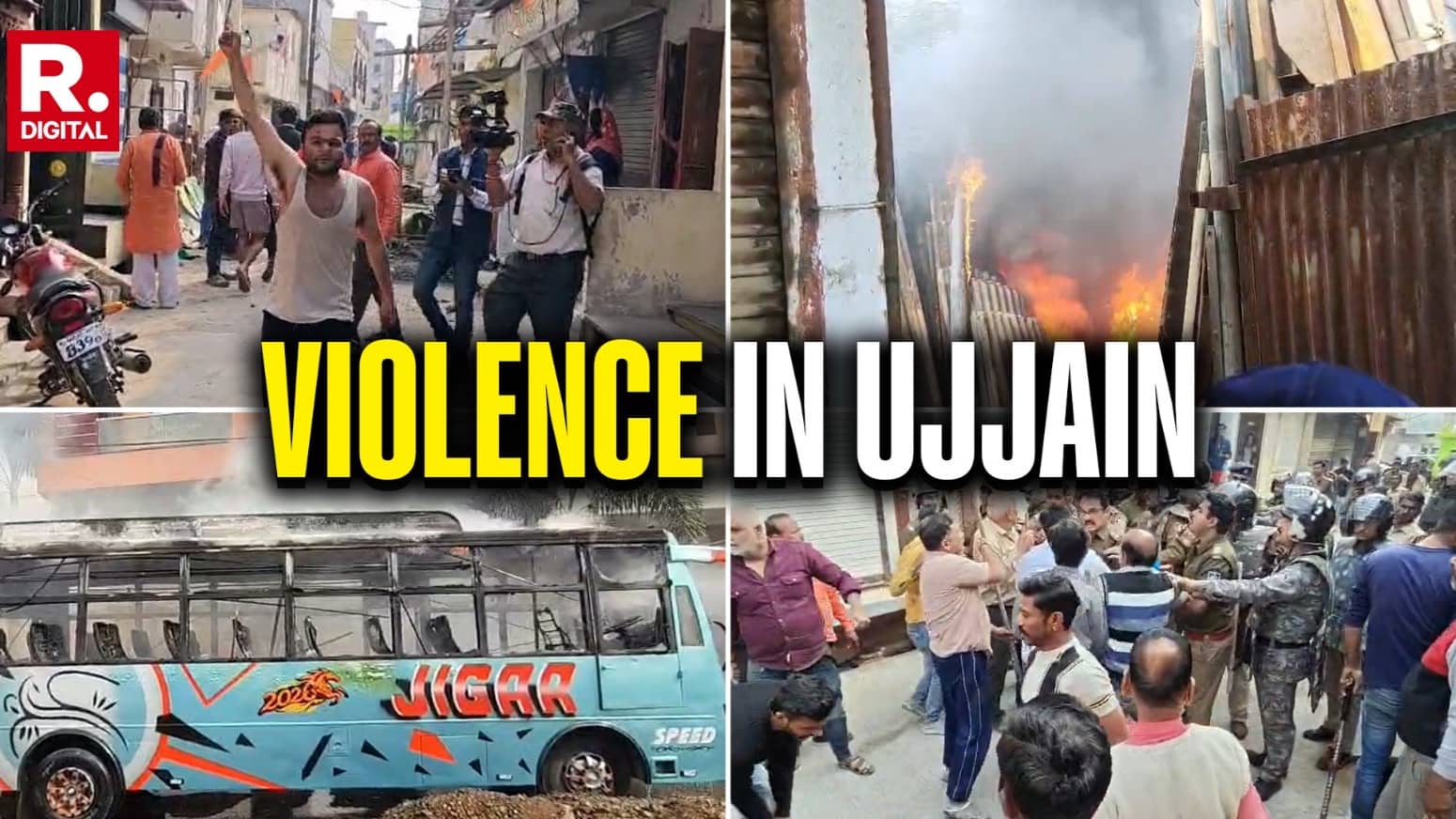 Road Dispute Sparks Clashes, 11 Buses Vandalised in Ujjain