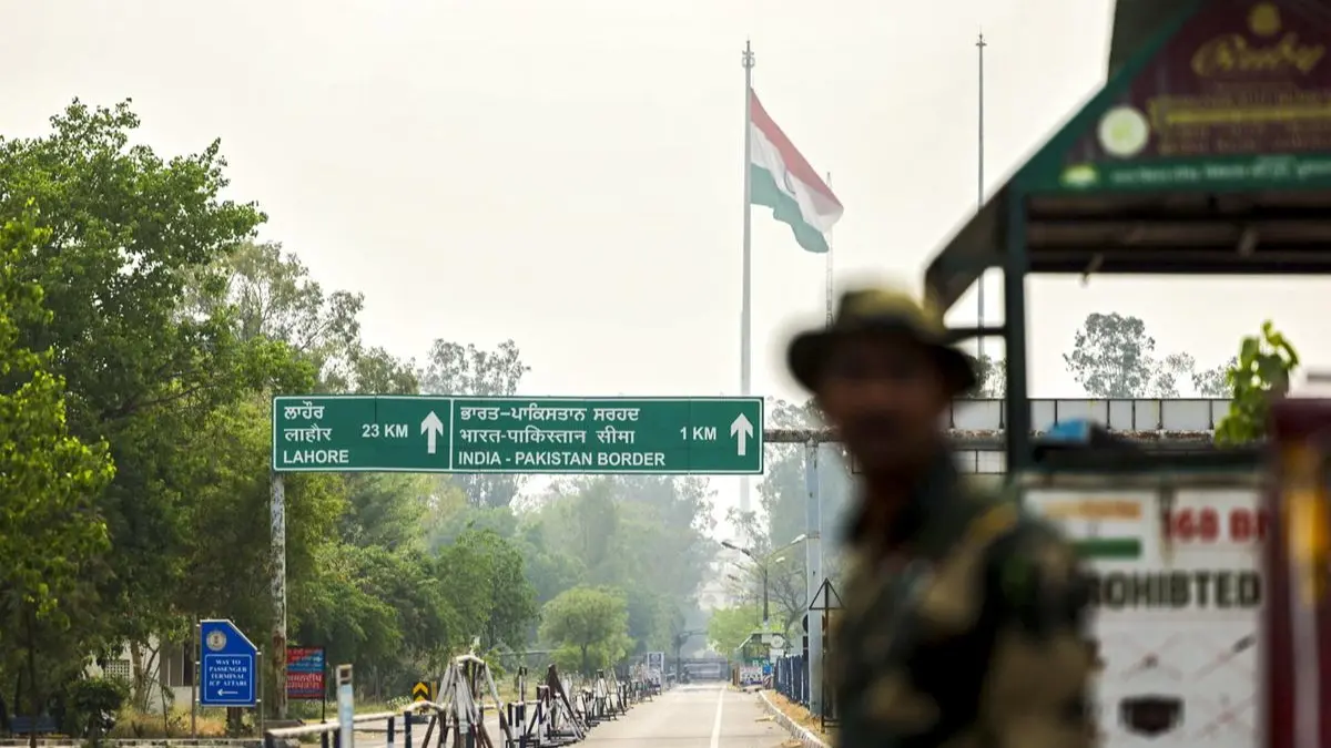 Road leading to Wagah border