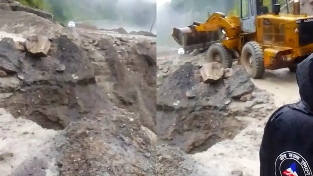 Roads Destroyed, Debris Blocks Gangotri National Highway After Cloudburst Hits Uttarakhand's Uttarkashi; BRO Starts Repair Work Roads Destroyed, Debris Blocks Gangotri National Highway After Cloudburst Hits Uttarakhand's Uttarkashi; BRO Starts Repair Work