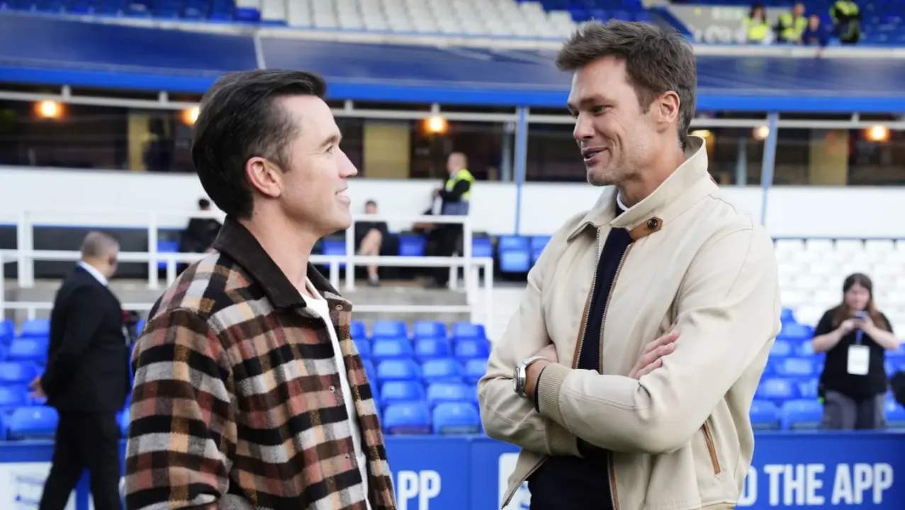 Rob McElhenney and Tom Brady