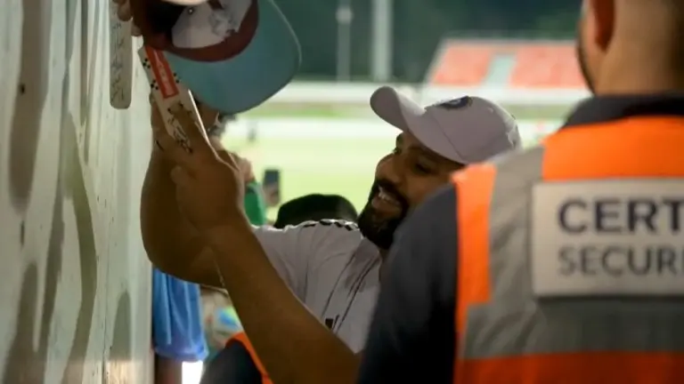 Rohit Sharma Fulfils A Devoted Fan's Earnest Request Who Waited For '10 Years' In Canberra | WATCH Rohit Sharma
